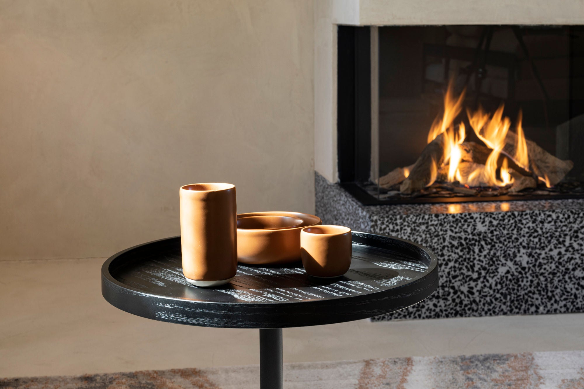 Zuiver Jason Black Steel Round Side Table